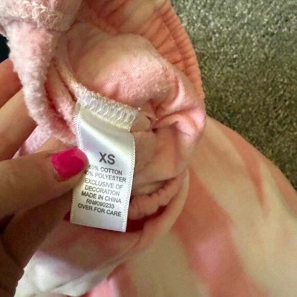 PacSun Pink and White Tie Dye Sweatpants Size XS - Picture 5 of 6